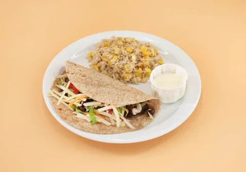 Beef Taco with Rice & Corn