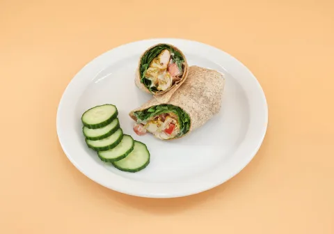 Chicken Shawarma Wrap with Veggies