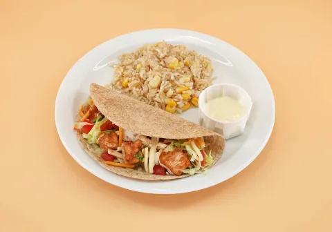 Chicken Taco with Rice & Corn