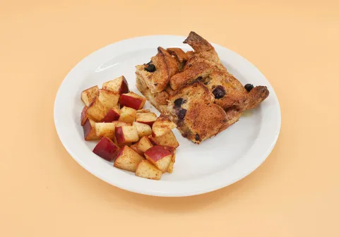 French Toast Bake with Warm Apples