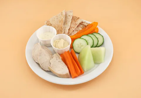 Picnic Plate with Chicken
