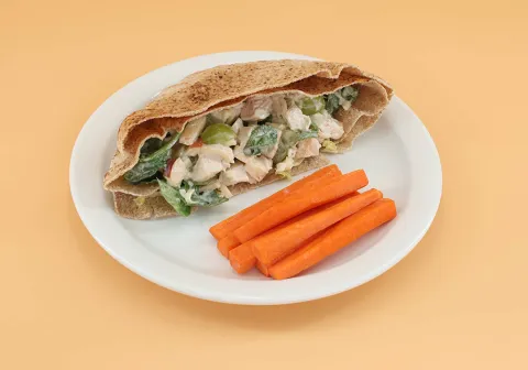 Turkey Pita with Veggies